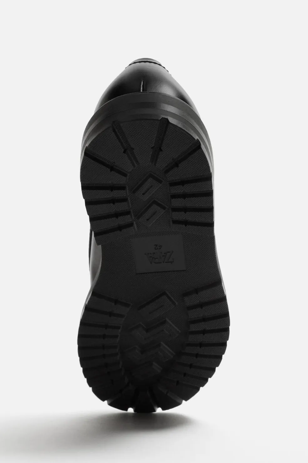 ZARA Vestuário De Inverno|Sapatos^MOCASSIM VESTIR MÁSCARA Preto