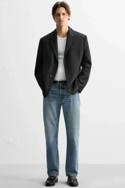 ZARA Pele|Sapatos^MOCASSINS EM PELE COM APLIQUE Preto