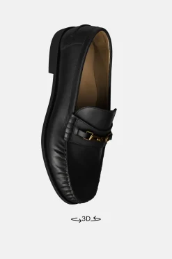 ZARA Pele|Sapatos^MOCASSINS EM PELE COM APLIQUE Preto