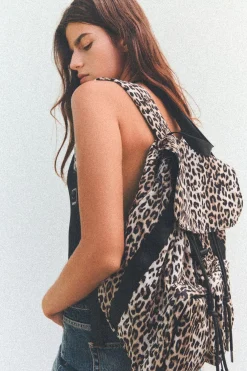 ZARA Malas^MOCHILA COM ESTAMPADO ANIMAL Leopardo