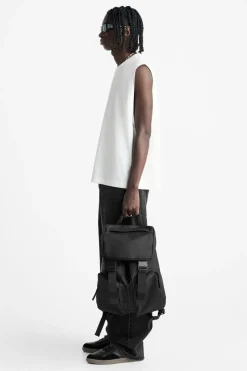 ZARA Malas / Mochilas^MOCHILA MULTIBOLSOS EFEITO DE CAUCHO Preto