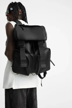 ZARA Malas / Mochilas^MOCHILA MULTIBOLSOS EFEITO DE CAUCHO Preto
