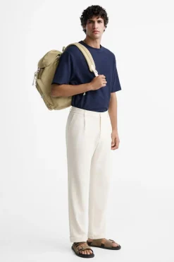 ZARA Malas / Mochilas^MOCHILA MULTIBOLSOS TECIDO Castanho-areia