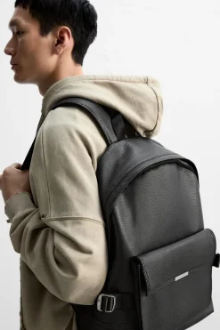 ZARA Malas / Mochilas^MOCHILA TEXTURA Preto