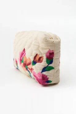 ZARA Malas|Acessórios / Bijuteria^NECESSAIRE ACOLCHOADA BORDADA Cru