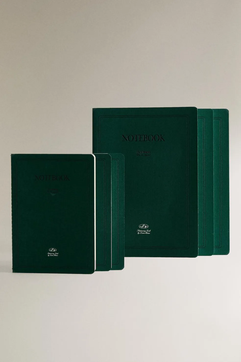 ZARA Presentes Para O Lar|Presentes Para O Lar^PACK CADERNOS CAPA MOLE (PACK DE 3) Verde