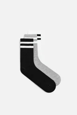 ZARA Acessórios^PACK DE 3 MEIAS FAIXAS vários