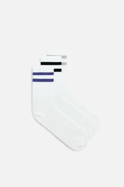 ZARA Acessórios^PACK DE 3 MEIAS FAIXAS vários