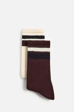 ZARA Acessórios^PACK DE 2 MEIAS FAIXAS vários