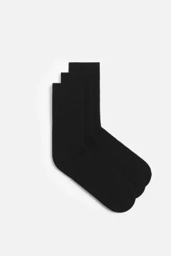 ZARA Acessórios^PACK DE 3 PARES DE MEIAS COMBINADAS Preto