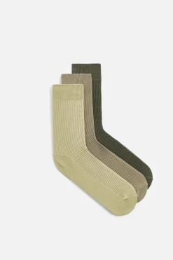 ZARA Acessórios^PACK DE 3 PARES DE MEIAS COMBINADAS vários