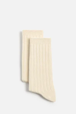 ZARA Acessórios^PACK DE 2 PARES DE MEIAS CANELADAS Cru