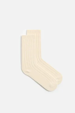 ZARA Acessórios^PACK DE 2 PARES DE MEIAS CANELADAS Cru