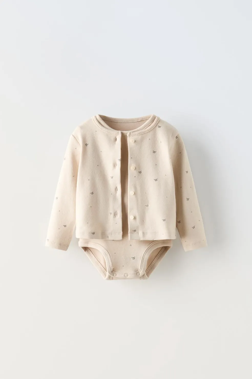 PACK DE BODY E CASAQUINHO ESTAMPADO-ZARA Outlet