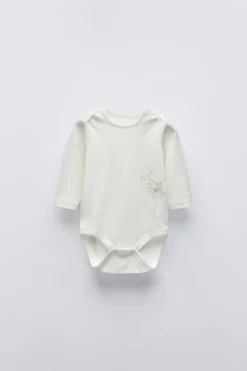 PACK DE CINCO BODIES COM DIENTES DE LEÃO-ZARA Hot
