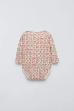 PACK DE CINCO BODIES COM FLORZINHAS-ZARA Cheap