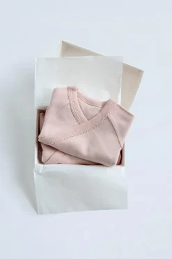 PACK DE DOIS BODIES COM GOLA QUIMONO CAIXA-ZARA Clearance