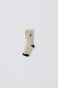 PACK DE DOIS PARES DE MEIAS COM ÁRVORES-ZARA Best Sale