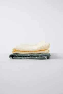 PACK DE DUAS MUSSOLINAS FOLHAS-ZARA Discount
