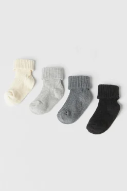 PACK DE QUATRO PARES DE MEIAS CORES-ZARA Flash Sale