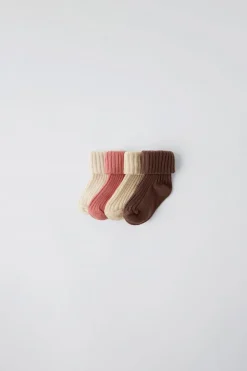PACK DE QUATRO PARES DE MEIAS CORES-ZARA Cheap