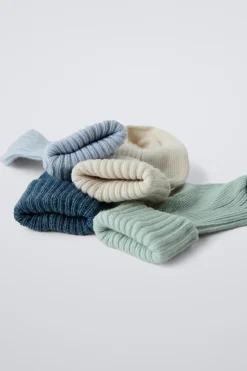 PACK DE QUATRO PARES DE MEIAS CORES-ZARA Cheap