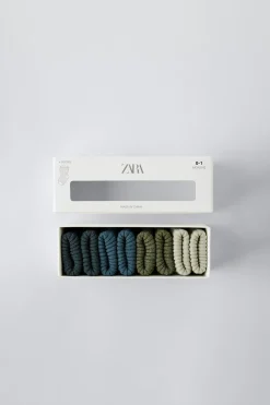 PACK DE QUATRO PARES DE MEIAS CORES-ZARA New
