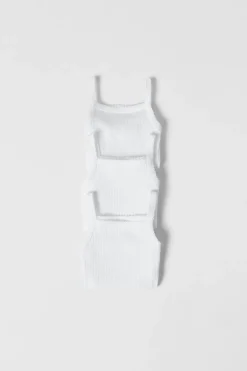 PACK DE TRÊS BODIES COM ALÇAS-ZARA Store