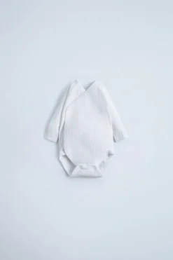 PACK DE TRÊS BODIES QUIMONO DE MANGA COMPRIDA-ZARA New