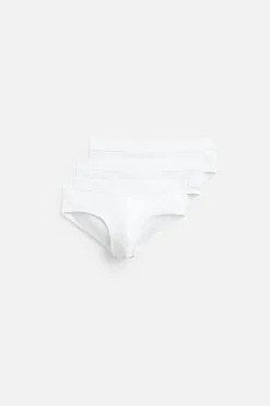 ZARA Acessórios^PACK DE TRÊS SLIPS COMBINADAS Branco