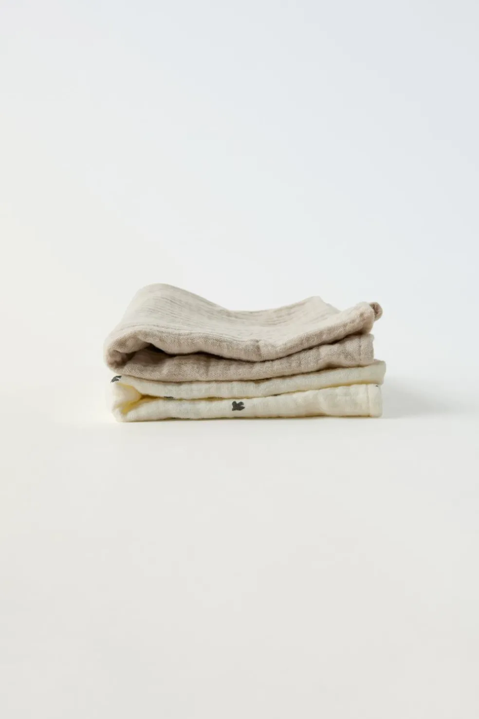 PACK DUAS MUSSELINAS LISA E ESTAMPADA-ZARA Best Sale