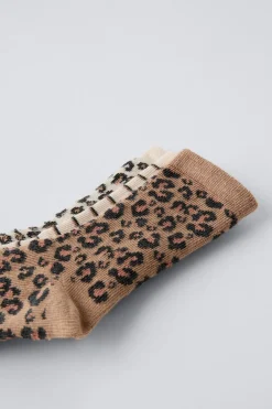PACK TRÊS PARES DE MEIAS ANIMAL PRINT-ZARA New