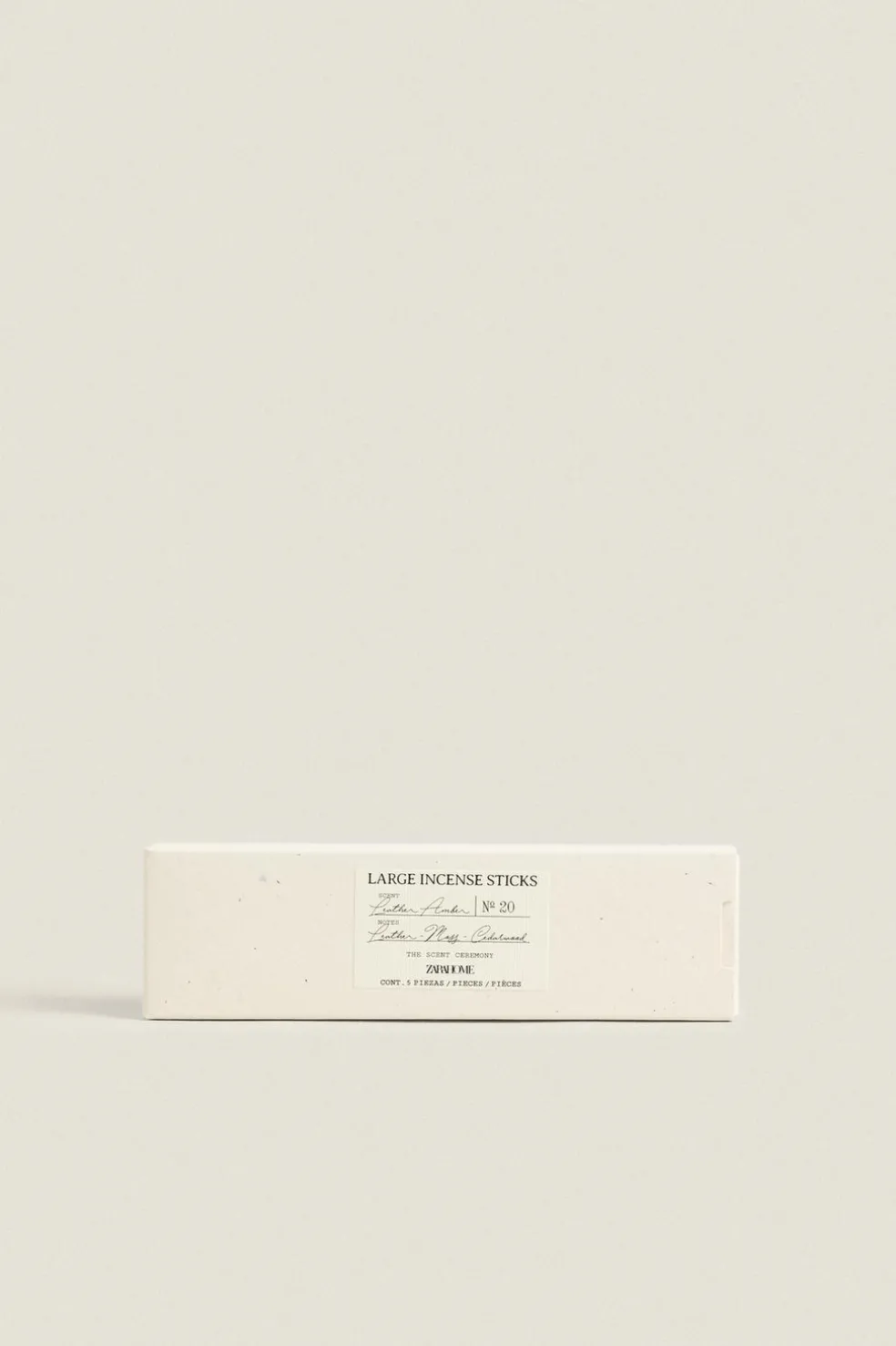 ZARA Fragrâncias Para Casa|Fragrâncias Para Casa^PACK VARINHAS DE INCENSO AROMÁTICAS LEATHER AMBER (PACK DE 5) Preto