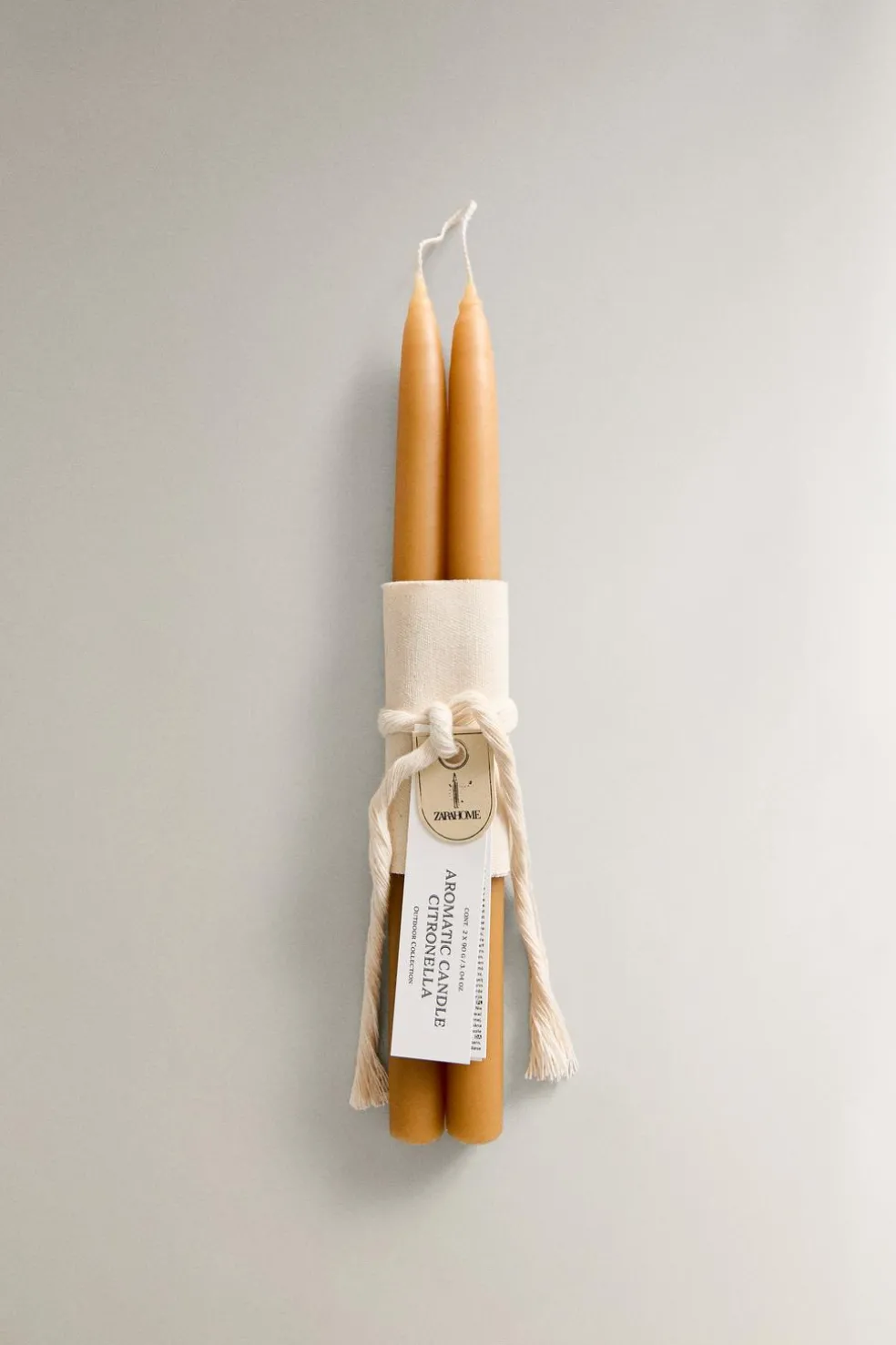 ZARA Fragrâncias Para Casa|Fragrâncias Para Casa^PACK VELAS AROMÁTICAS CITRONELA (PACK DE 2) Amarelo