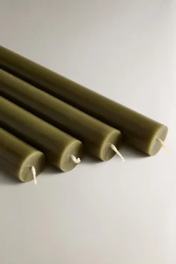 ZARA Fragrâncias Para Casa|Fragrâncias Para Casa^PACK VELAS AROMÁTICAS COMPRIDAS BASILICUM (PACK DE 4) Menta