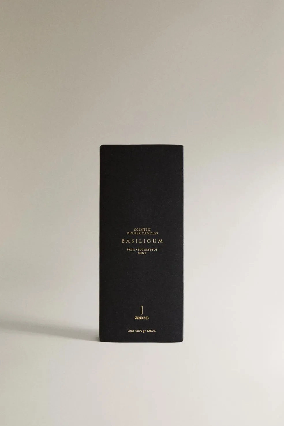 ZARA Fragrâncias Para Casa|Fragrâncias Para Casa^PACK VELAS AROMÁTICAS COMPRIDAS BASILICUM (PACK DE 4) Menta