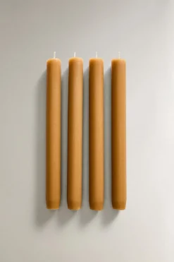 ZARA Fragrâncias Para Casa|Fragrâncias Para Casa^PACK VELAS AROMÁTICAS COMPRIDAS WHITE LOTUS (PACK DE 4) Vermelho-forte