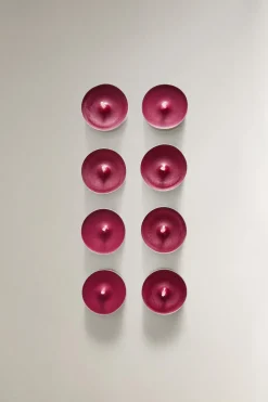 ZARA Fragrâncias Para Casa|Fragrâncias Para Casa^PACK VELAS AROMÁTICAS TEALIGHT GINGERBREAD (PACK DE 8) Vermelho