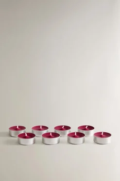 ZARA Fragrâncias Para Casa|Fragrâncias Para Casa^PACK VELAS AROMÁTICAS TEALIGHT GINGERBREAD (PACK DE 8) Vermelho