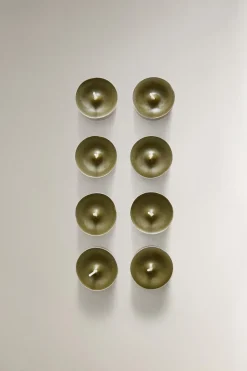 ZARA Fragrâncias Para Casa|Fragrâncias Para Casa^PACK VELAS AROMÁTICAS TEALIGHT CHIMNEY (PACK DE 8) Verde