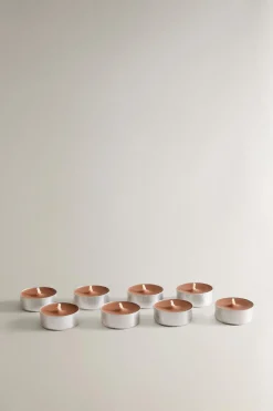 ZARA Fragrâncias Para Casa|Fragrâncias Para Casa^PACK VELAS AROMÁTICAS TEALIGHT SALTED CARAMEL (PACK DE 8) Creme