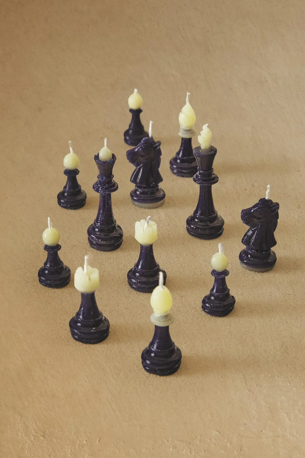 ZARA Presentes Para O Lar|Presentes Para O Lar^PACK VELAS DECORATIVAS XADREZ (PACK DE 12) Branco / Preto