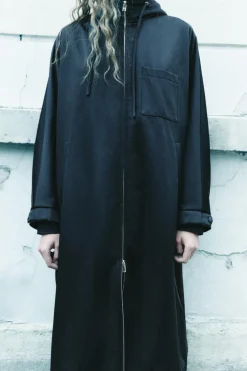 ZARA Sobretudos / Anoraques|Blusões^PARKA COM CAPUZ ZW COLLECTION Preto