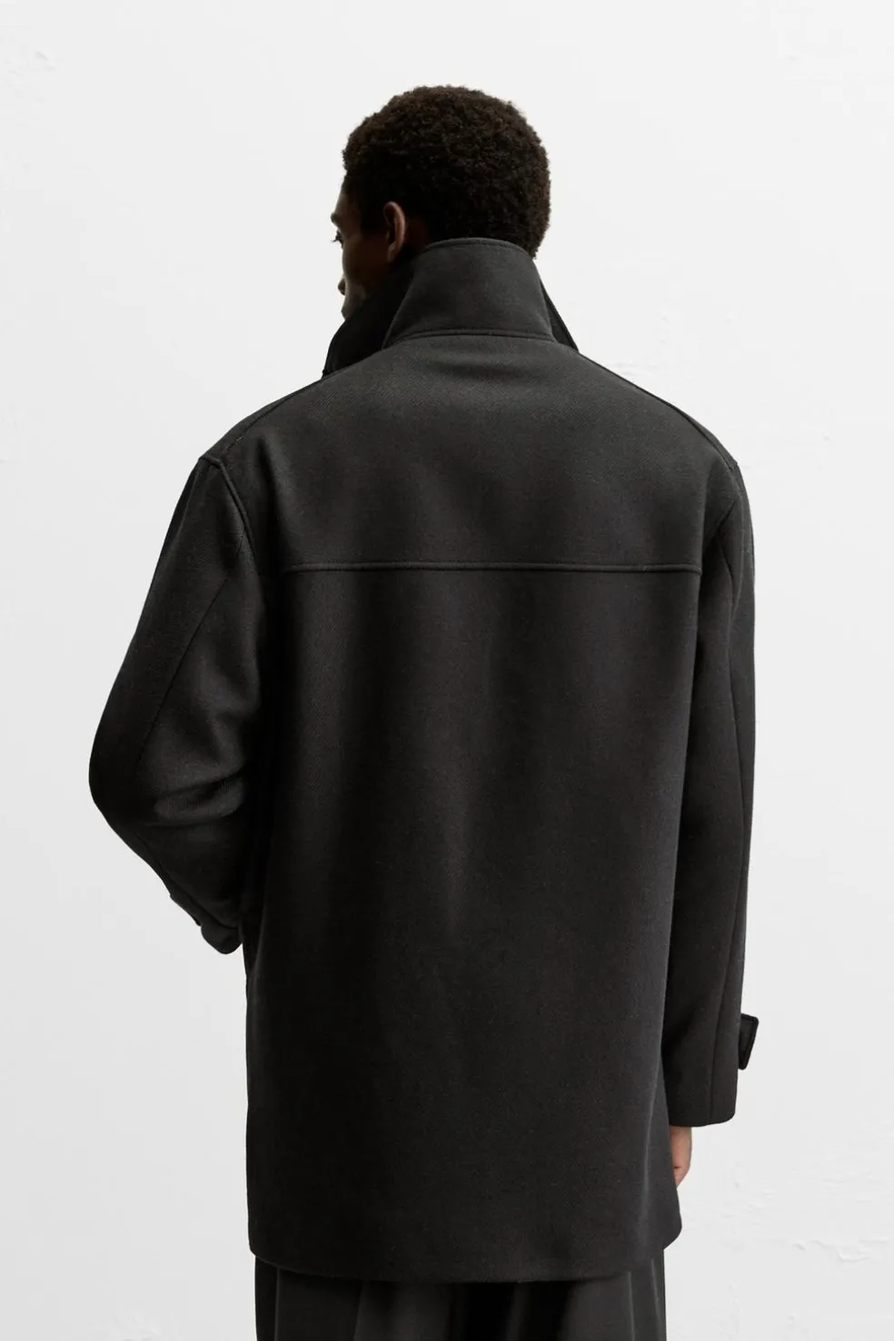 ZARA Vestuário De Inverno|Sobretudos / Gabardinas^PARKA DE PANO COM LÃ Preto