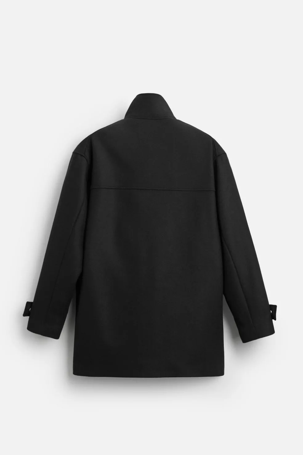 ZARA Vestuário De Inverno|Sobretudos / Gabardinas^PARKA DE PANO COM LÃ Preto