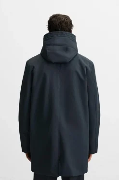 ZARA Vestuário De Inverno|Sobretudos / Gabardinas^PARKA TÉCNICA COM GOLA REMOVÍVEL Azul-marinho