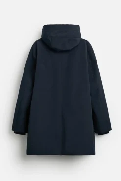 ZARA Vestuário De Inverno|Sobretudos / Gabardinas^PARKA TÉCNICA COM GOLA REMOVÍVEL Azul-marinho