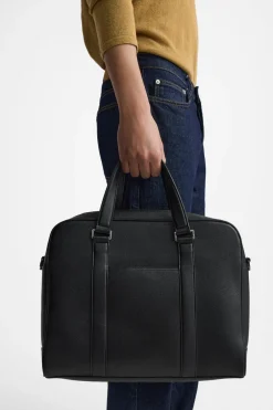 ZARA Malas|Malas / Mochilas^PASTA DUPLA TEXTURA Preto