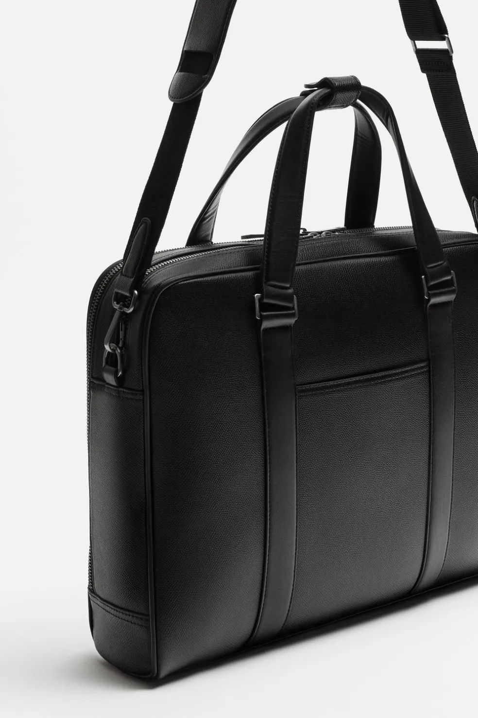 ZARA Malas|Malas / Mochilas^PASTA DUPLA TEXTURA Preto
