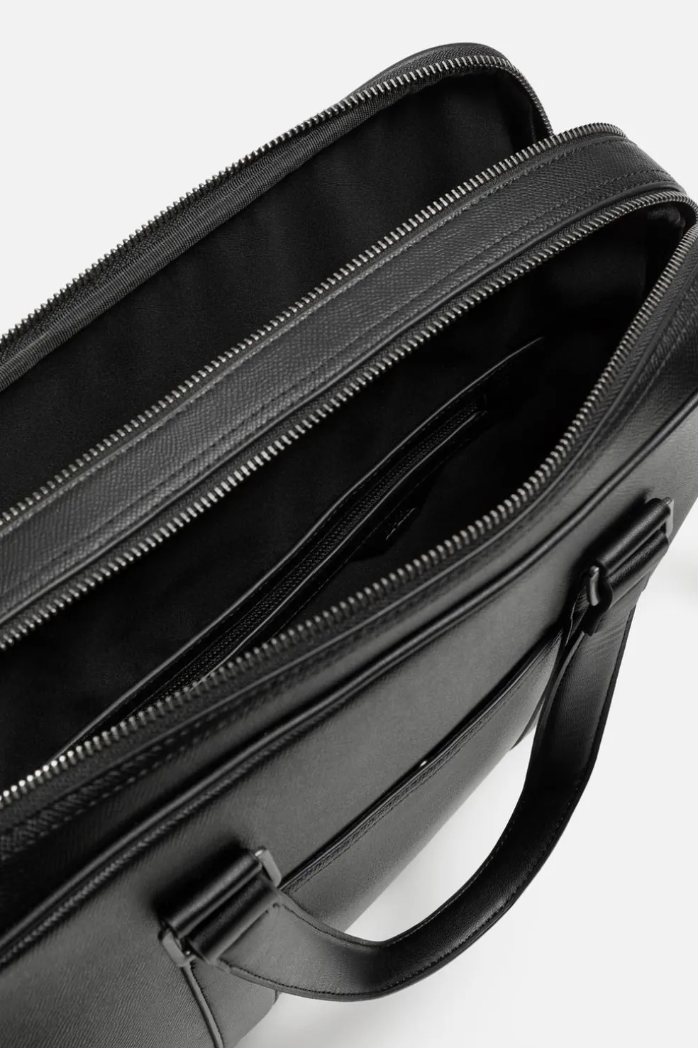 ZARA Malas|Malas / Mochilas^PASTA DUPLA TEXTURA Preto